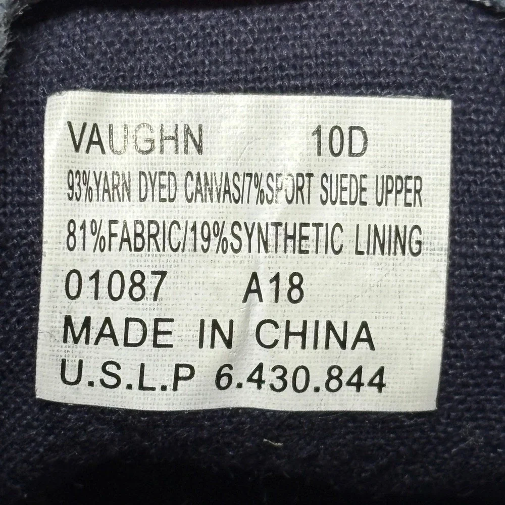 Polo Ralph Lauren Men 10 Vaughn Denim Blue Chambray Preppy Tennis Shoes Sneakers